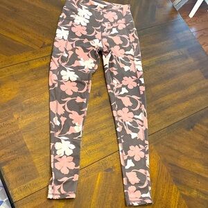 Laundry by Shelli Segal LA pink/gray/white floral women size small leggings